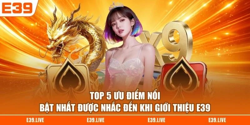 Top 5 ưu điểm nổi bật nhất được nhắc đến khi giới thiệu E39